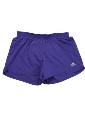 Adidas Running Shorts Womens M Purple Blue Athletic Workout